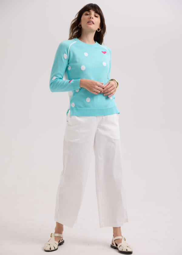 LD+Co Spot the Love Jumper -Aqua - Image 6