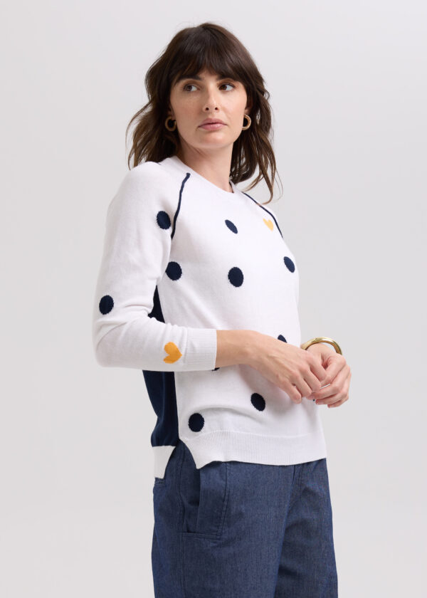 LD+Co Spot the Love Jumper - LC7775 White - Image 6