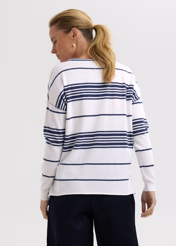 ZAKET & PLOVER -ZP7702 Beach Bum Jumper -White - Image 2