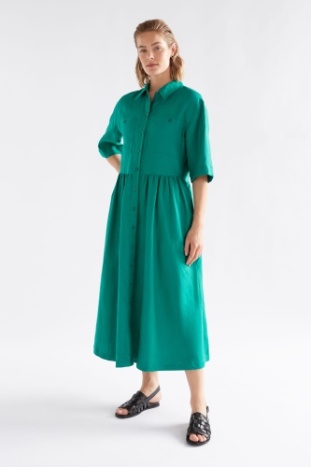ELK - Llinen Light Dress - Deep Teal