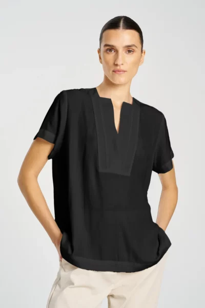 Mela Purdie - Double Vent Top - Black