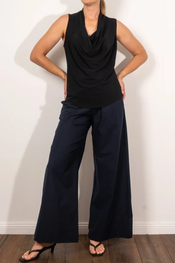 Mela Purdie - Drape Shell  - Black - Image 5