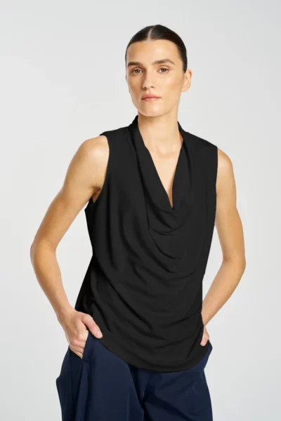 Mela Purdie - Drape Shell  - Black