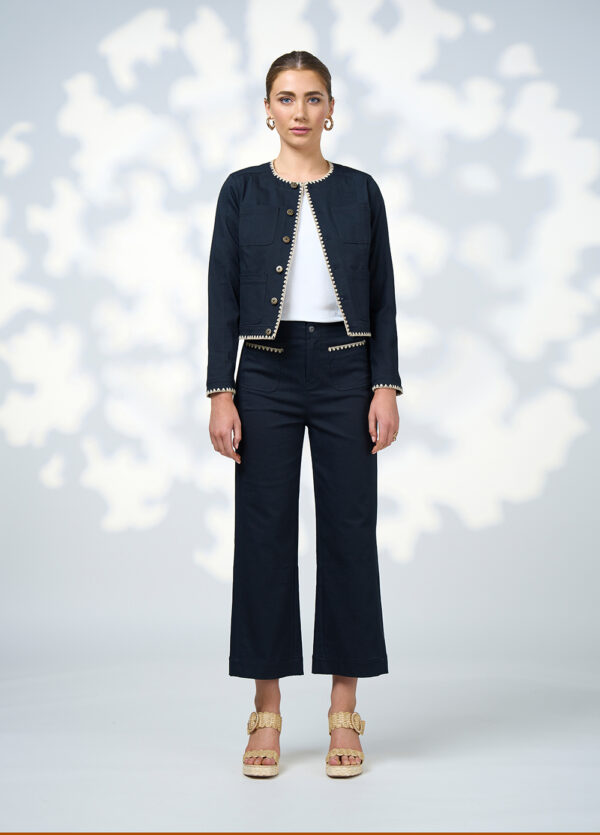 Loobie’s Story - Blair Jacket LS3002 - Indigo - Image 3