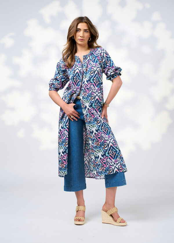 Loobie’s Story - Gypset Midi Dress LS3005 - White Multi - Image 6