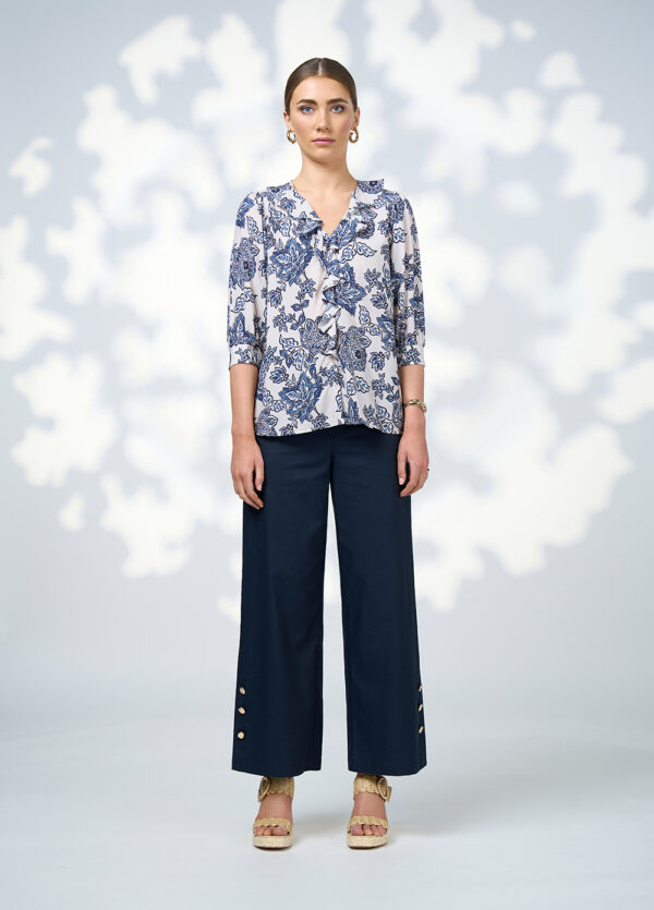 Loobie’s Story - Indie Blouse LS3012 - Bone Multi - Image 3