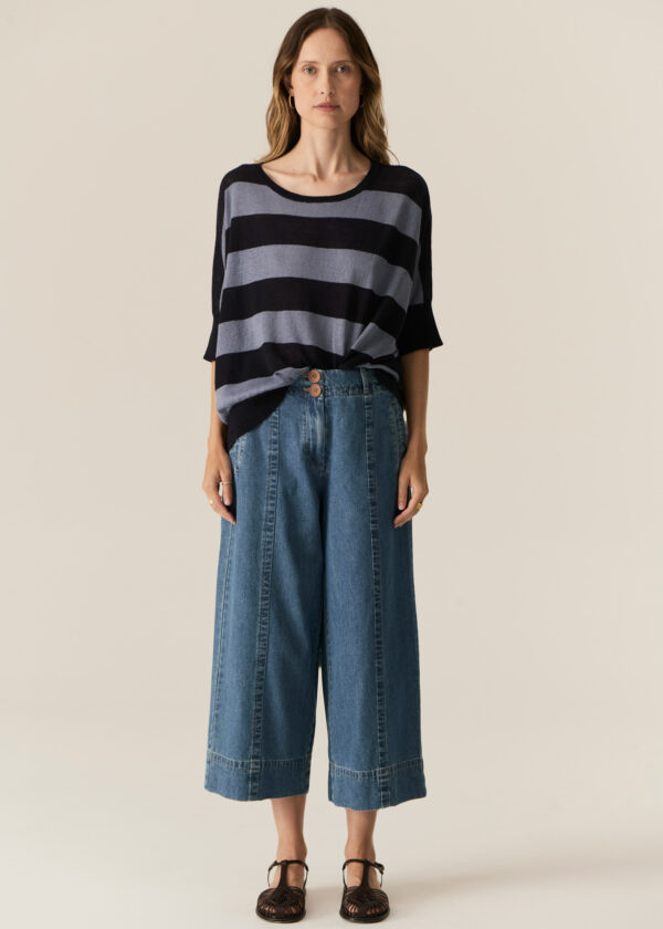 POL - Carsen Crop Pant PP5605 - Dark Denim - Image 5