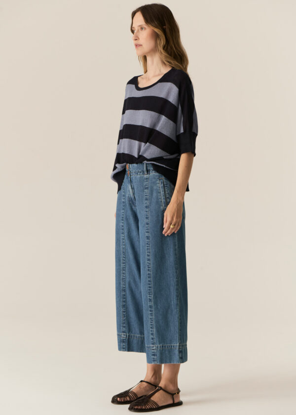POL - Carsen Crop Pant PP5605 - Dark Denim - Image 4