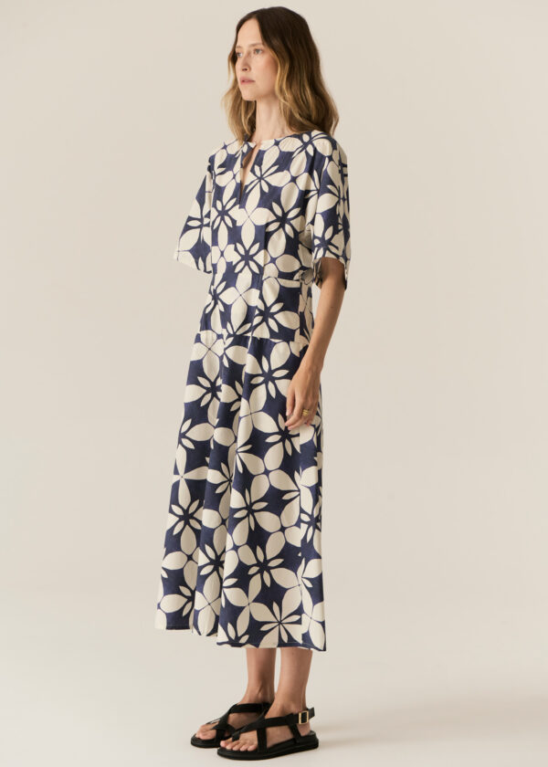 POL - Turin Dress PP5609 - Blue Print - Image 2