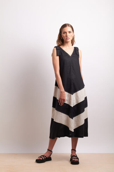 Neris- The Mixer Dress SN2781 - Black Sesame