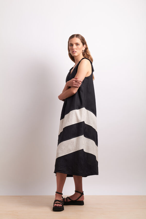 Neris- The Mixer Dress SN2781 - Black Sesame - Image 4