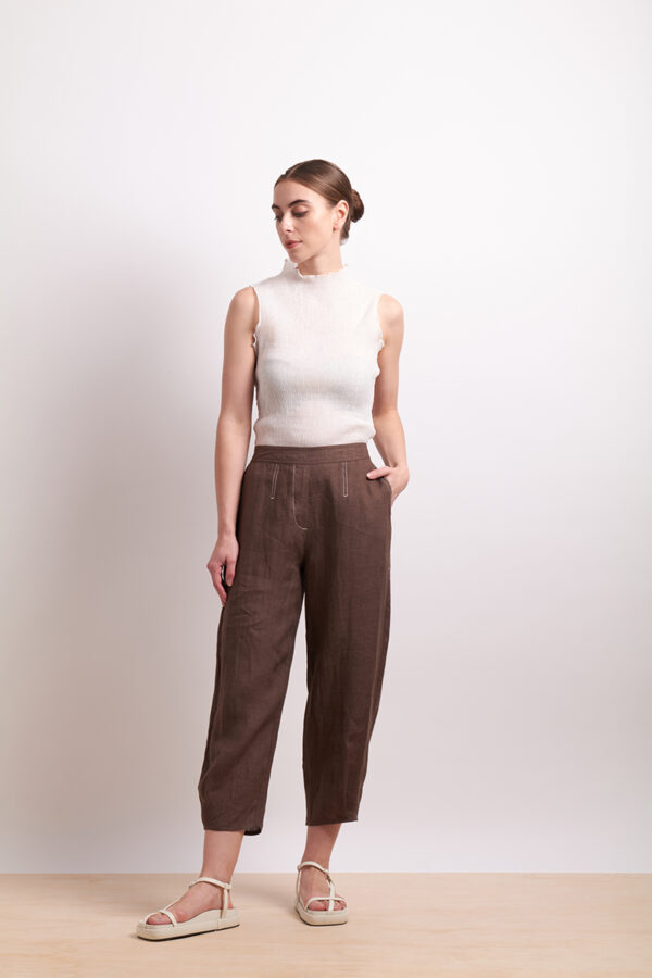 Neris - In Contrast Pant SN2785 - Indigo - Image 4