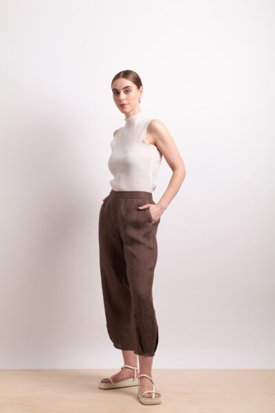 Neris - In Contrast Pant SN2785 - Cocoa
