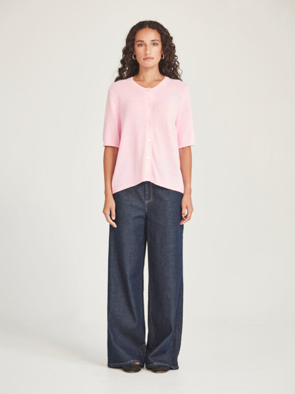 SILLS- Otto Cardigan 12702 Pink Sorbet - Image 3