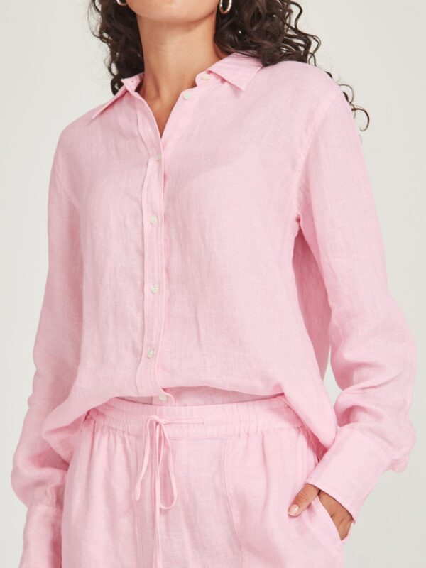 SILLS - 12740 Princeton Linen Shirt- Pink
