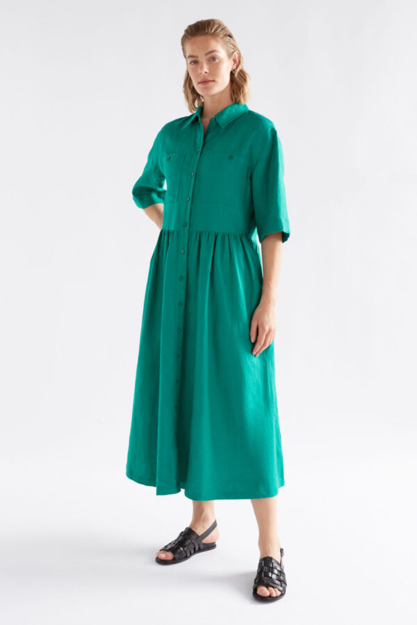 ELK - Llinen Light Dress - Deep Teal