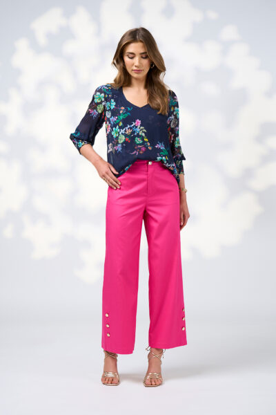 Loobie’s Story - La Boheme Top LS3008 - Indigo Multi