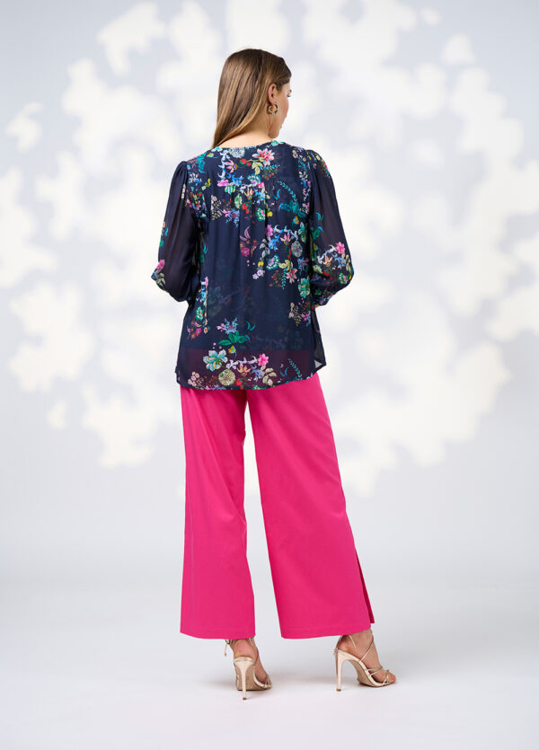 Loobie’s Story - La Boheme Top LS3008 - Indigo Multi - Image 3
