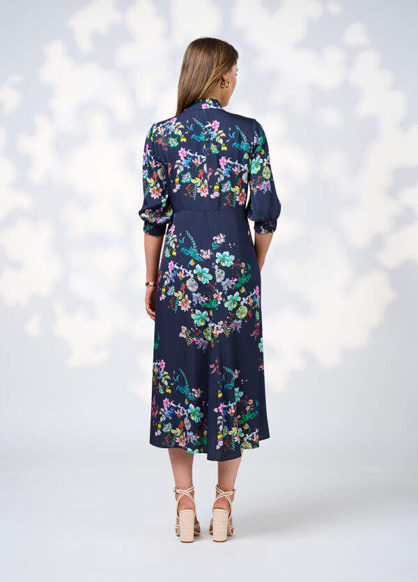 Loobie’s Story - La Boheme Shirt Dress LS3009 - Indigo Multi - Image 6