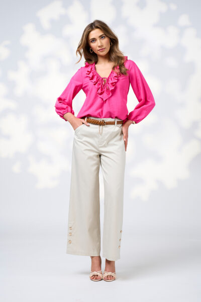 Loobie’s Story - Evie Blouse LS3021 - Fuschia
