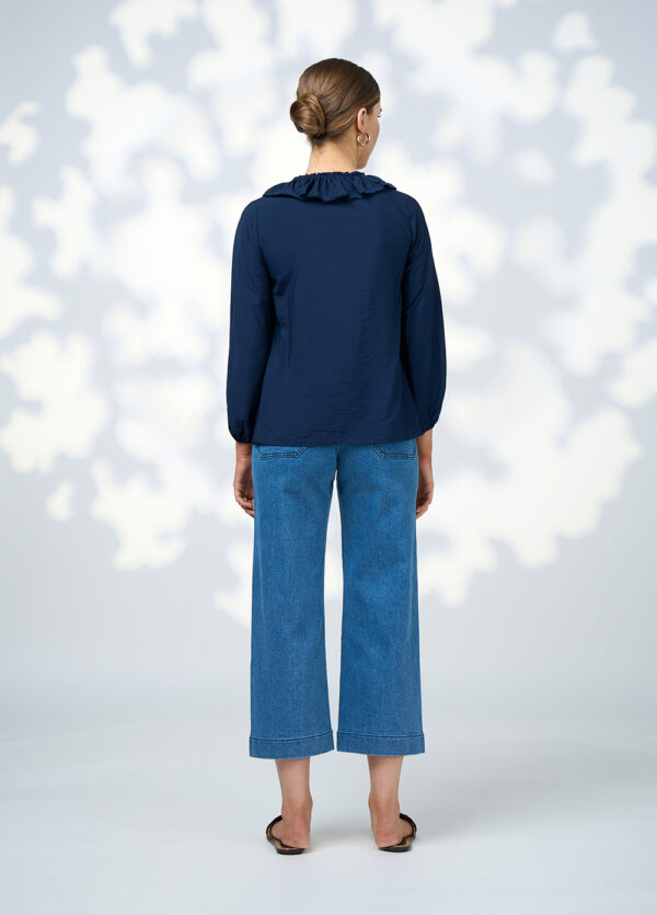 Loobie’s Story - Evie Blouse LS3021 -Indigo - Image 2