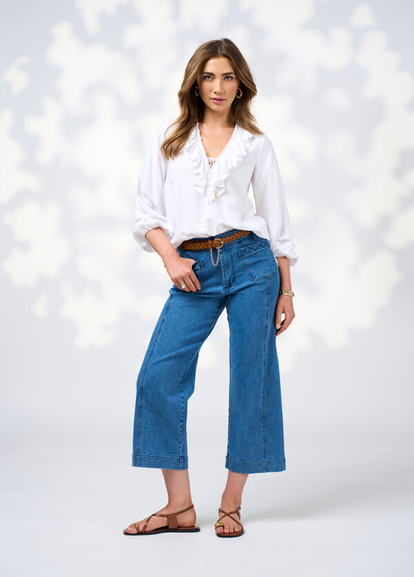 Loobie’s Story - Evie Blouse LS3021 - White - Image 2