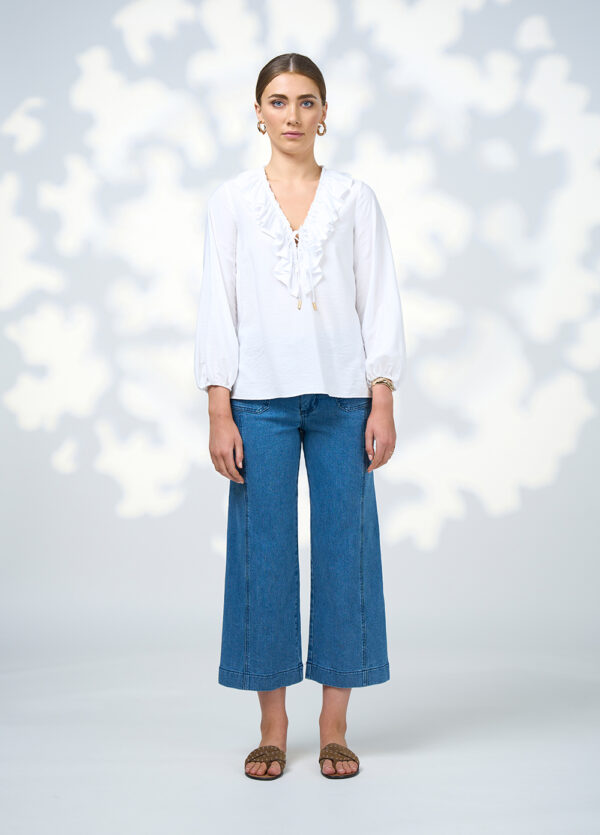 Loobie’s Story - Evie Blouse LS3021 - White - Image 3