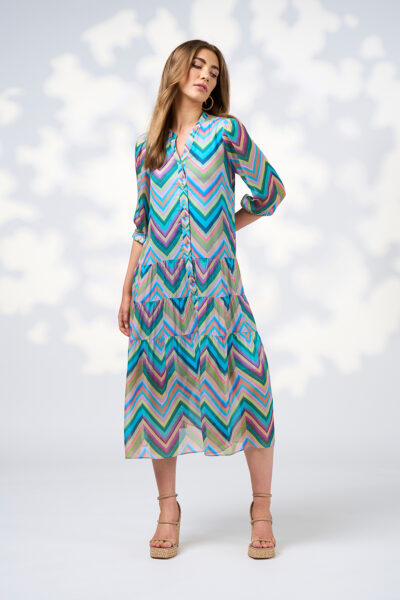 Loobie’s Story - Wanderlust Midi Dress LS3054W - Multi