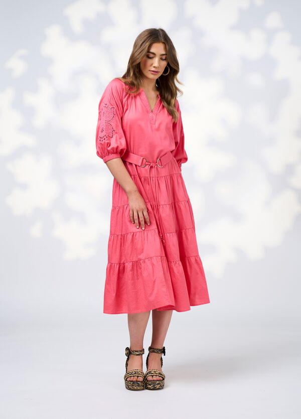 Loobie’s Story - Calli Midi Dress LS3077 - Watermelon