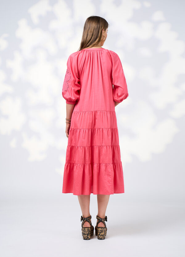 Loobie’s Story - Calli Midi Dress LS3077 - Watermelon - Image 2