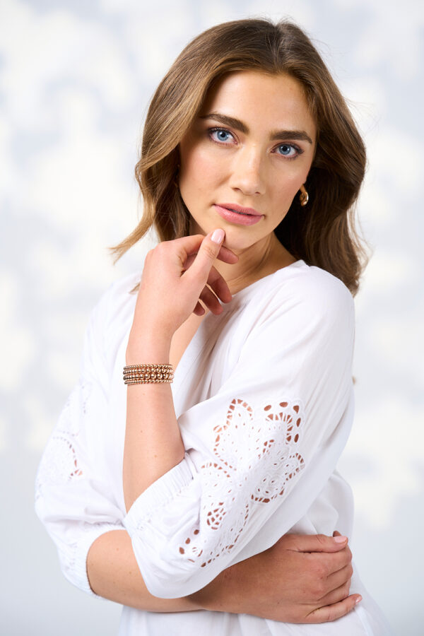 Loobie’s Story - Calli Midi Dress LS3077 - White - Image 3