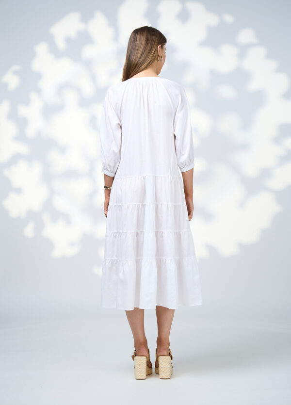 Loobie’s Story - Calli Midi Dress LS3077 - White - Image 5