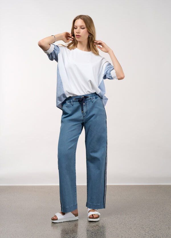 Madly Sweetly - Charli Pant MS1606 - Light Denim - Image 2