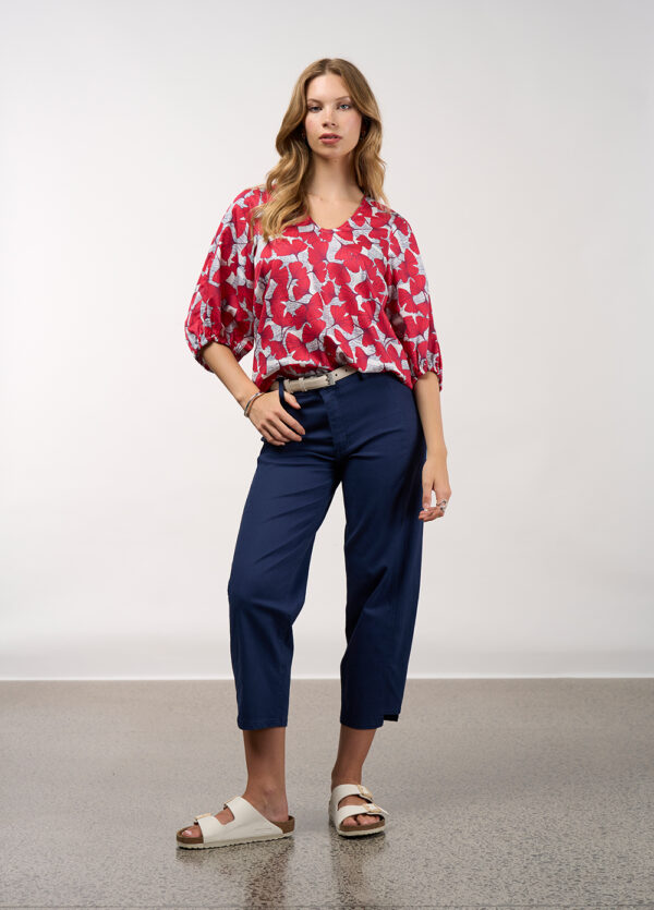 Madly Sweetly - Take Flight Top MS1633 - Poppy Multi