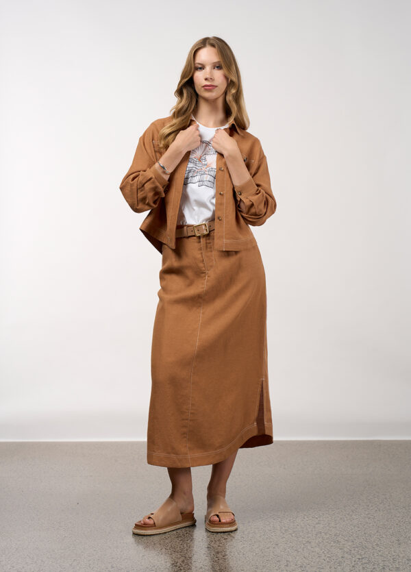 Madly Sweetly - Aspect Jacket MS1658 - Cinnamon - Image 3