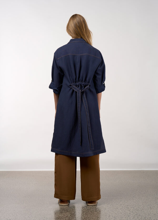 Madly Sweetly - Aspect Trench Dress MS1661 - Navy - Image 8