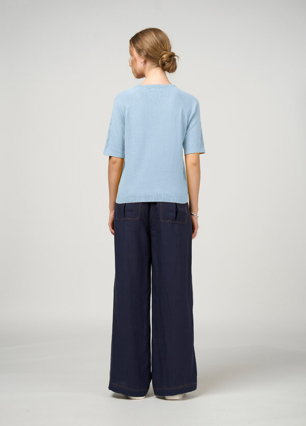 Madly Sweetly - Aero Tee MSk2551 - Ice Blue - Image 2