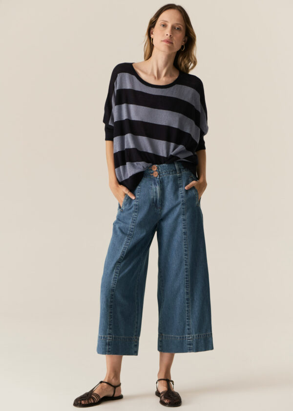 POL - Carsen Crop Pant PP5605 - Dark Denim