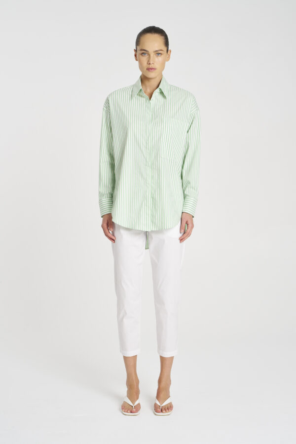 Mela Purdie - Relaxed Pocket Shirt F731 8101 - Miami/White - Image 3