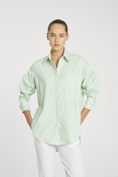 Mela Purdie - Relaxed Pocket Shirt F731 8101 - Miami/White