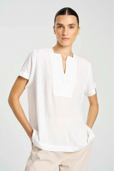 Mela Purdie - Double Vent Top - White