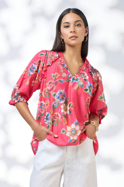 Loobie’s Story - Zinnia Top LS3113Z - Rouge Multi
