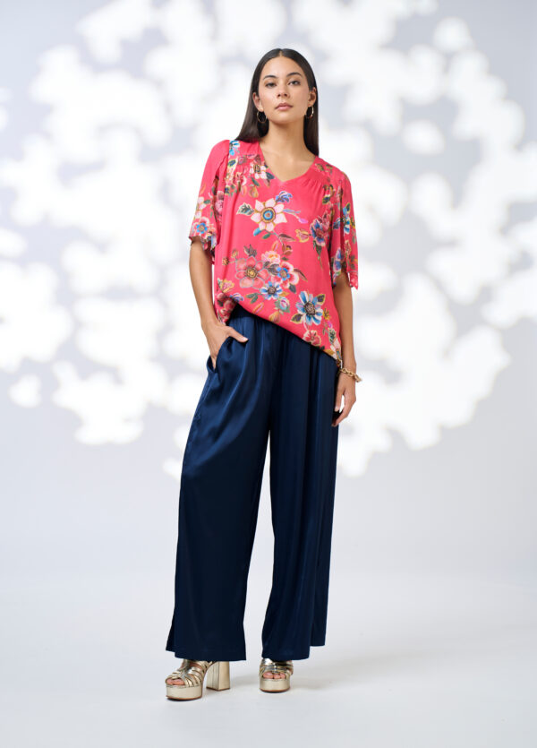 Loobie’s Story - Zinnia Blouse LS3114Z - Rouge Multi - Image 2
