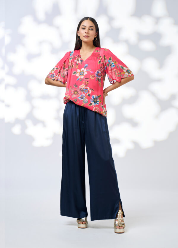 Loobie’s Story - Zinnia Blouse LS3114Z - Rouge Multi
