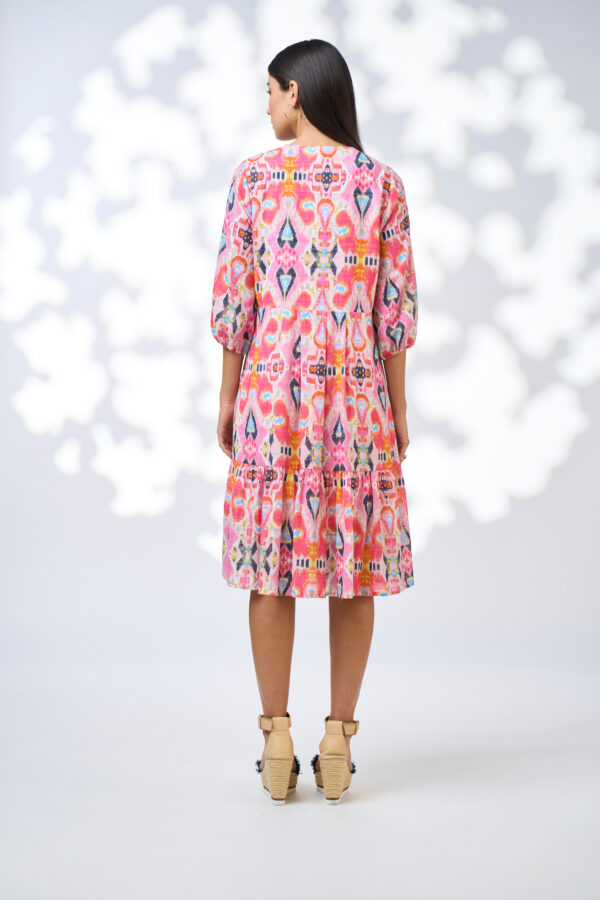 Loobie’s Story - Solana Dress LS3120 - Flamingo Multi - Image 2
