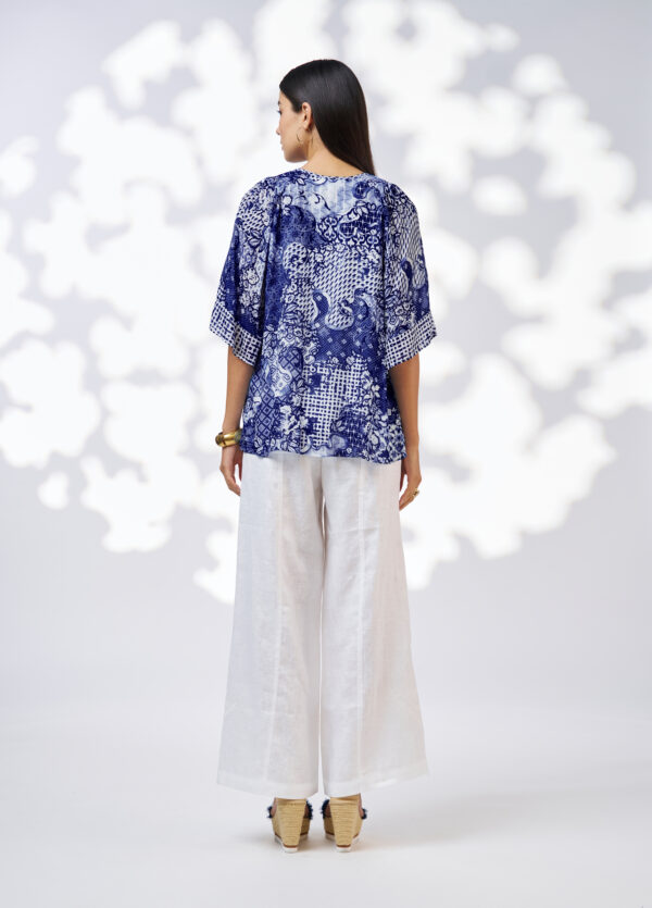 Loobie’s Story - Isla Blouse LS3131C - Cobalt Multi - Image 3
