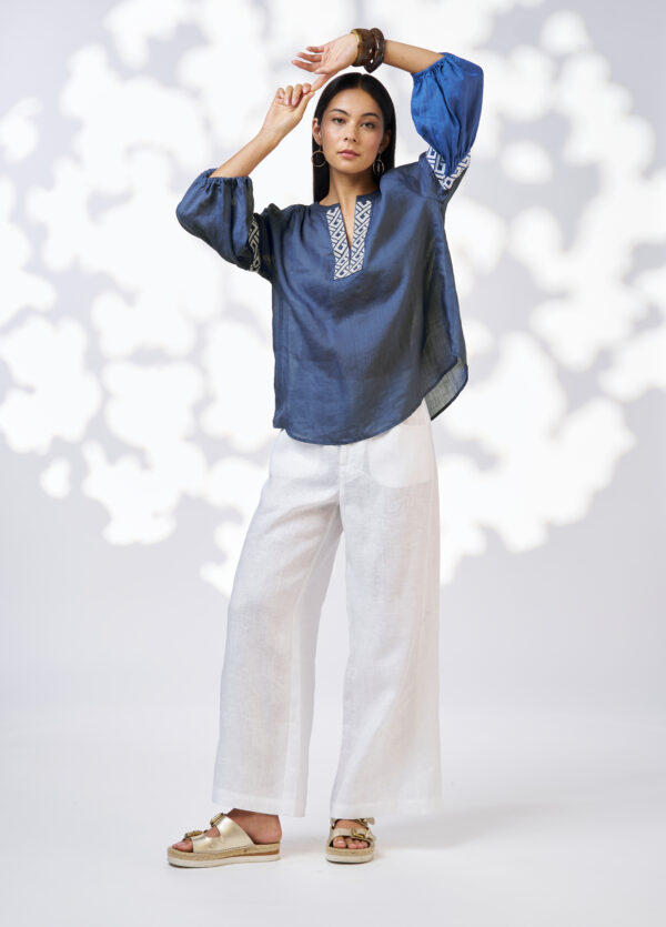 Loobie’s Story - Maya Top LS3176 - Denim - Image 3