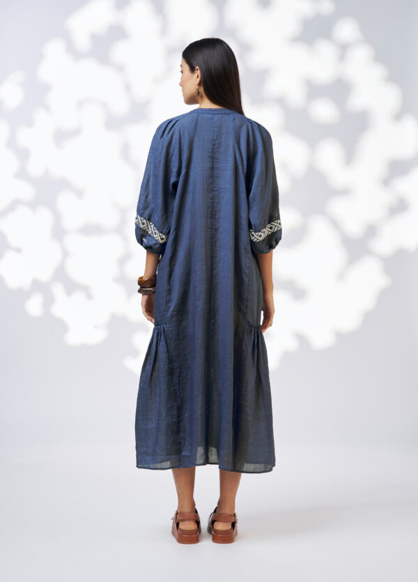 Loobie’s Story - Maya Midi Dress LS3177 - Denim - Image 4