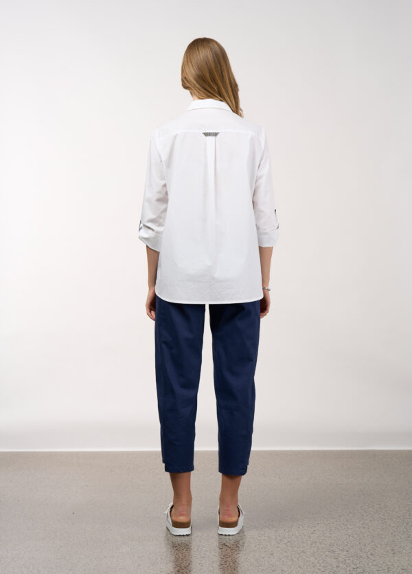 Madly Sweetly - Mixed Media Shirt MS1613 - White - Image 3