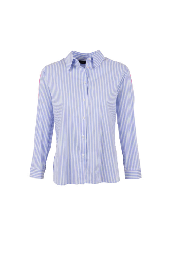 Peruzzi - Stripe Shirt S25120 - Blue/ white - Image 4
